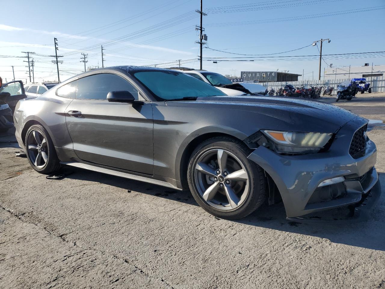 2017 Ford Mustang VIN 1FA6P8TH6H5270389 Copart auction photo, front end damage thumbnail 4