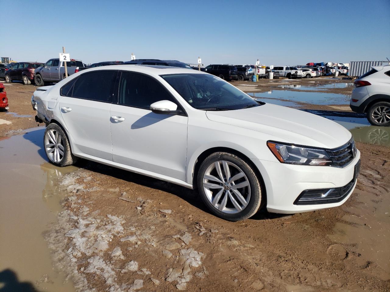 2019 Volkswagen Passat VIN 1VWLA7A3XKC007628 Copart auction photo, all over damage thumbnail 4