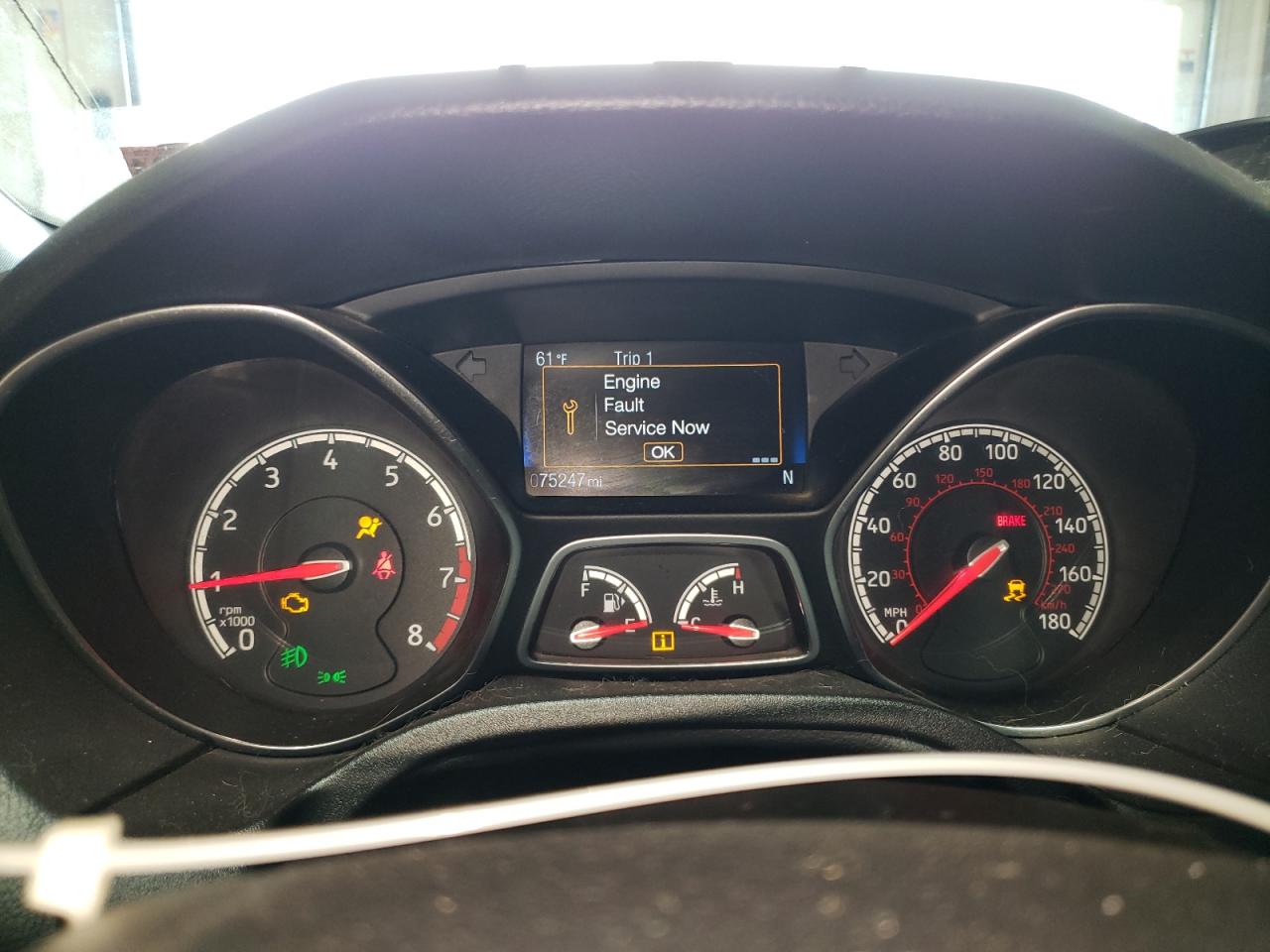 2018 Ford Focus VIN 1FADP3L99JL308914 Copart auction photo, front end damage thumbnail 9