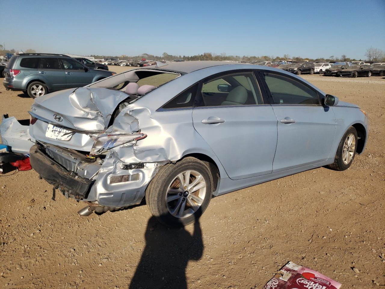 2013 Hyundai Sonata VIN 5NPEB4AC6DH739429 Copart auction photo, rear end damage thumbnail 3