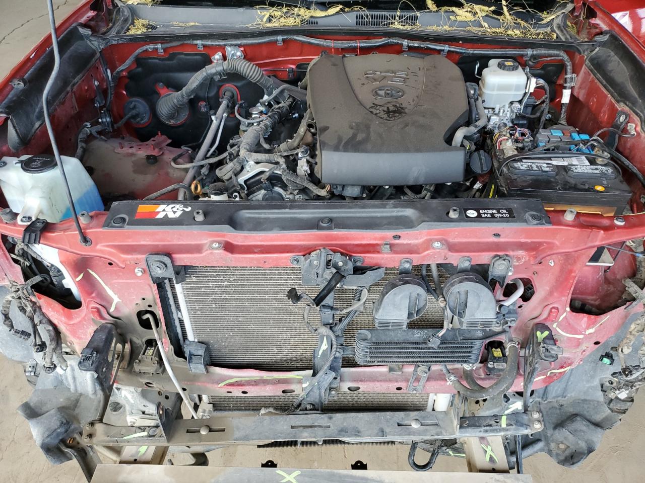 2019 Toyota Tacoma VIN 5TFSZ5AN8KX182496 Copart auction photo, front end damage thumbnail 11