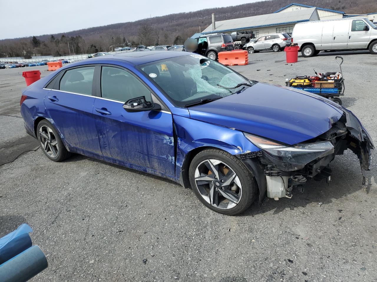 2022 Hyundai Elantra VIN KMHLN4AG3NU329921 Copart auction photo, front end damage thumbnail 4