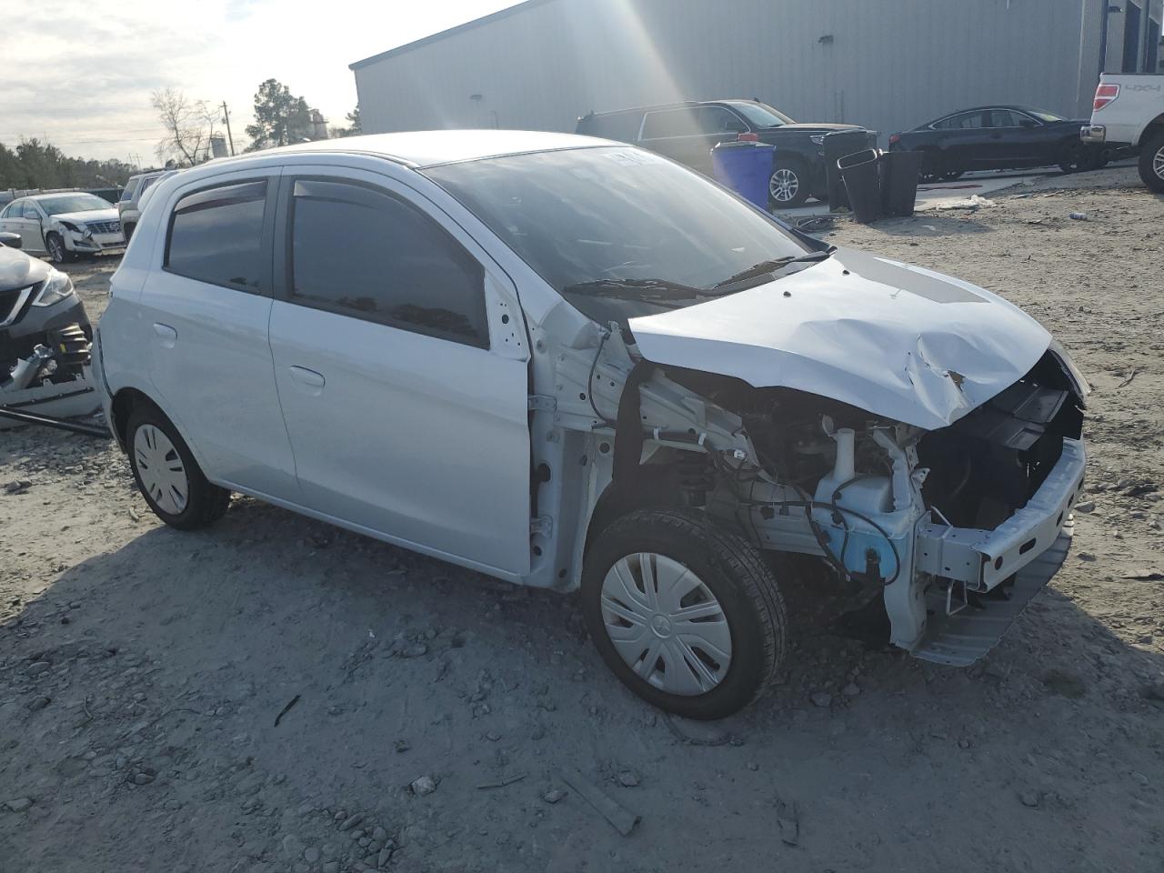 2021 Mitsubishi Mirage VIN ML32AUHJ3MH007092 Copart auction photo, front end / rear end damage thumbnail 4