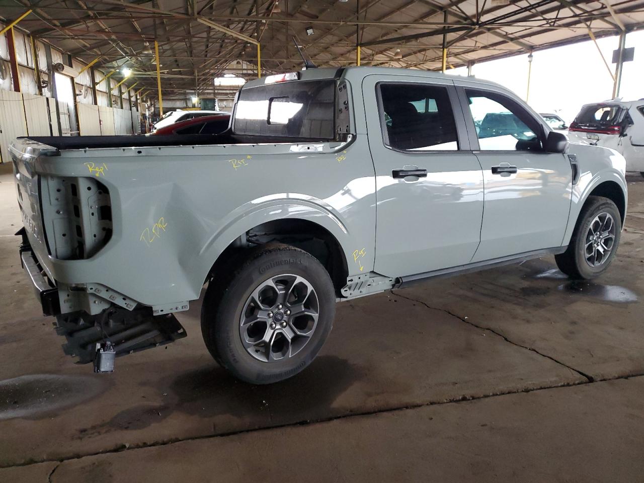 2022 Ford Maverick VIN 3FTTW8E31NRA33738 Copart auction photo, rear end / side damage thumbnail 3