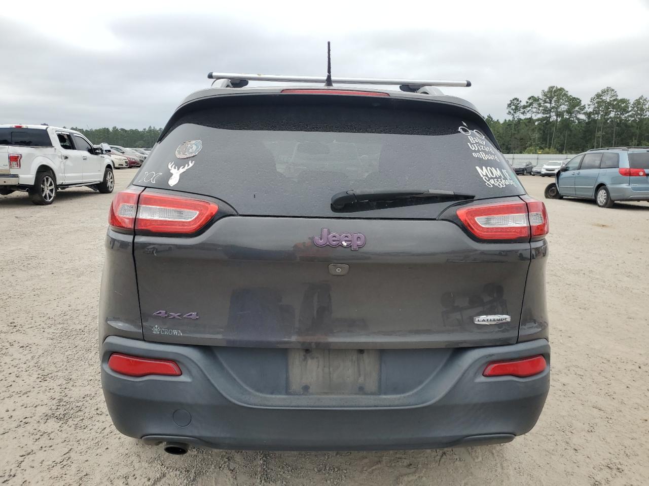 2014 Jeep Grand Cherokee VIN 1C4PJMCB2EW200737 Copart auction photo, side / front end damage thumbnail 6
