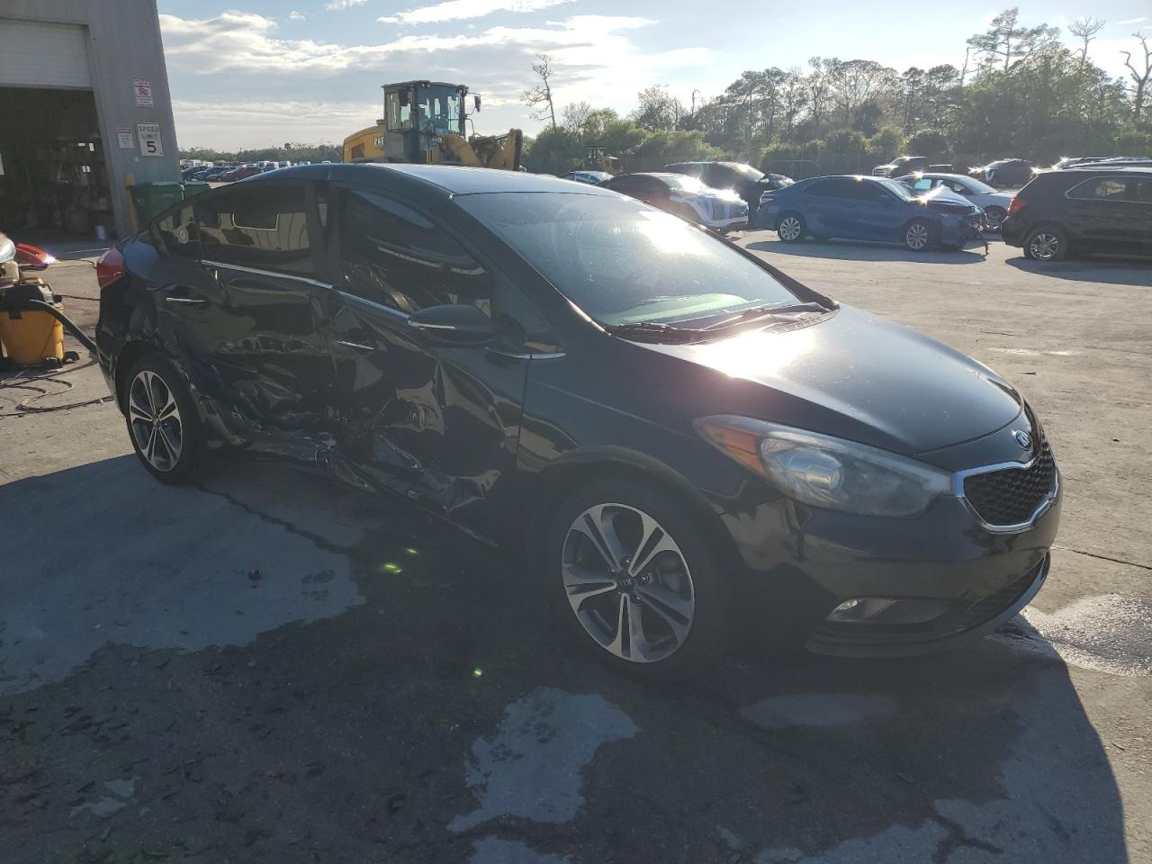 2016 KIA Forte VIN KNAFX4A85G5480581 Copart auction photo, side / minor dent/scratches damage thumbnail 4