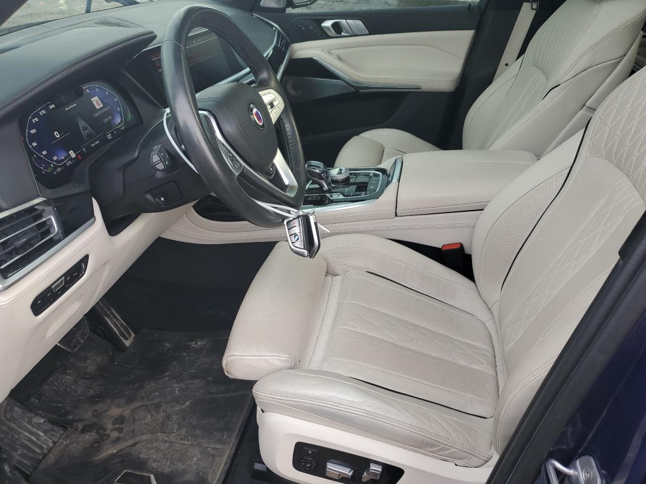 2021 BMW X7 VIN 5UXCX6C17M9G11517 Copart auction photo, rear end / side damage thumbnail 7