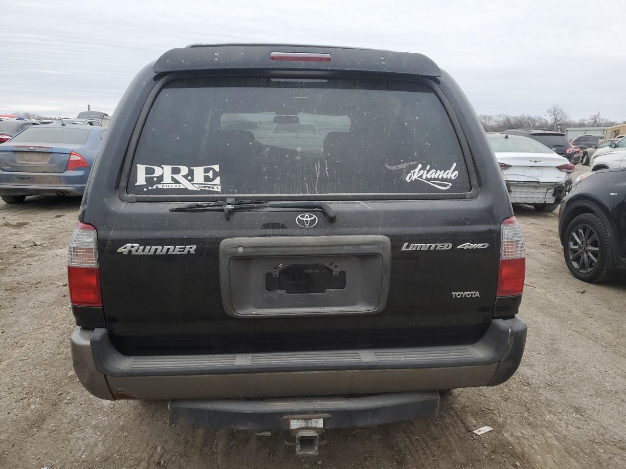 2000 Toyota 4Runner VIN JT3HN87R7Y9039882 Copart auction photo, side damage thumbnail 6