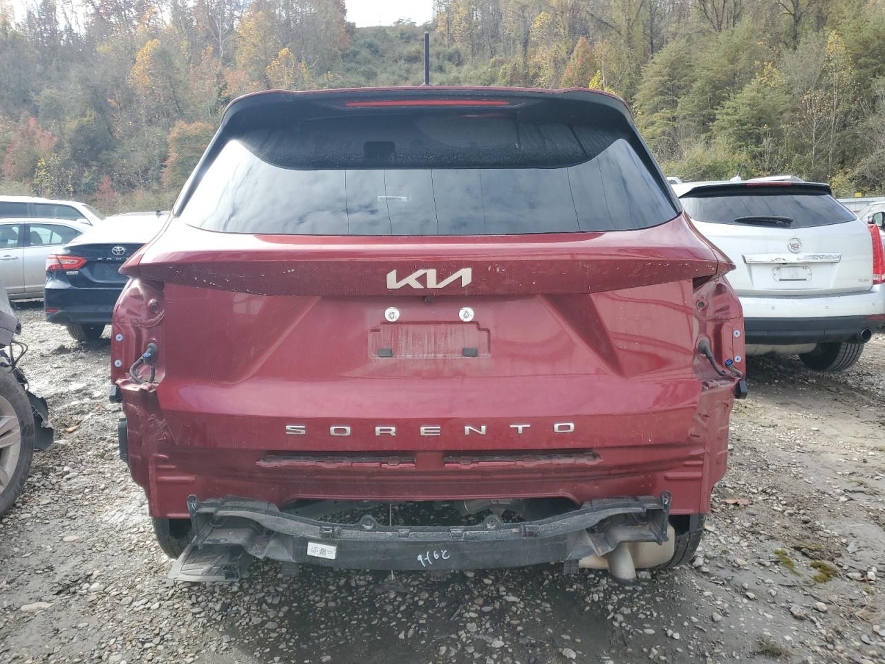 2022 KIA Sorento VIN 5XYRG4LCXNG078691 Copart auction photo, all over damage thumbnail 6