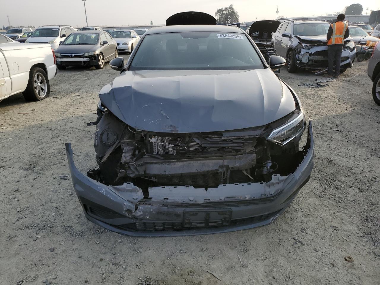 2019 Volkswagen Jetta VIN 3VW5T7BU1KM168166 Copart auction photo, front end damage thumbnail 5