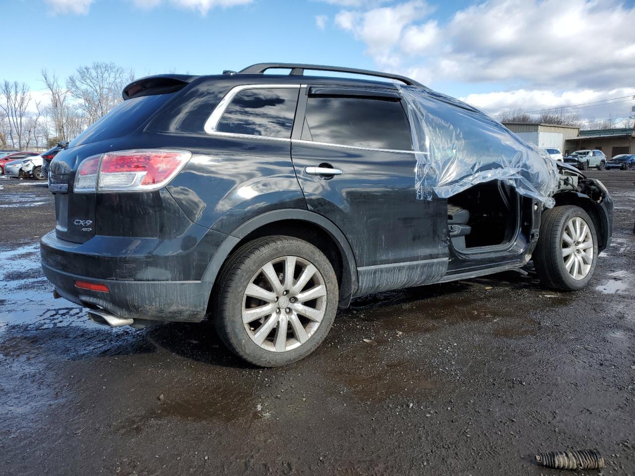 2009 Mazda CX-9 VIN JM3TB38V090175829 Copart auction photo, side / front end damage thumbnail 3