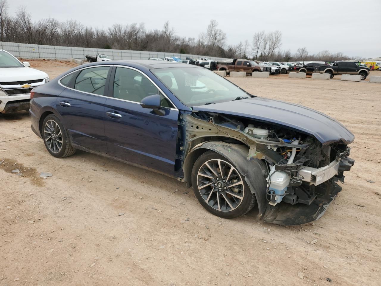 2020 Hyundai Sonata VIN 5NPEH4J24LH037534 Copart auction photo, front end / minor dent/scratches damage thumbnail 4