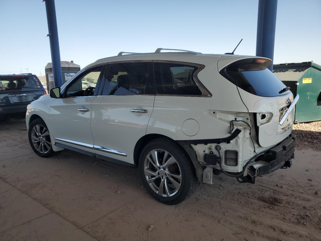 2013 Infiniti JX VIN 5N1AL0MM8DC348167 Copart auction photo, rear end damage thumbnail 2