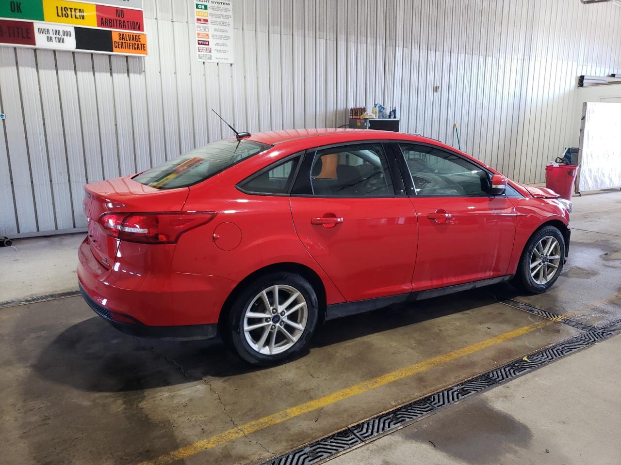 2015 Ford Focus VIN 1FADP3F25FL339406 Copart auction photo, front end / side damage thumbnail 3