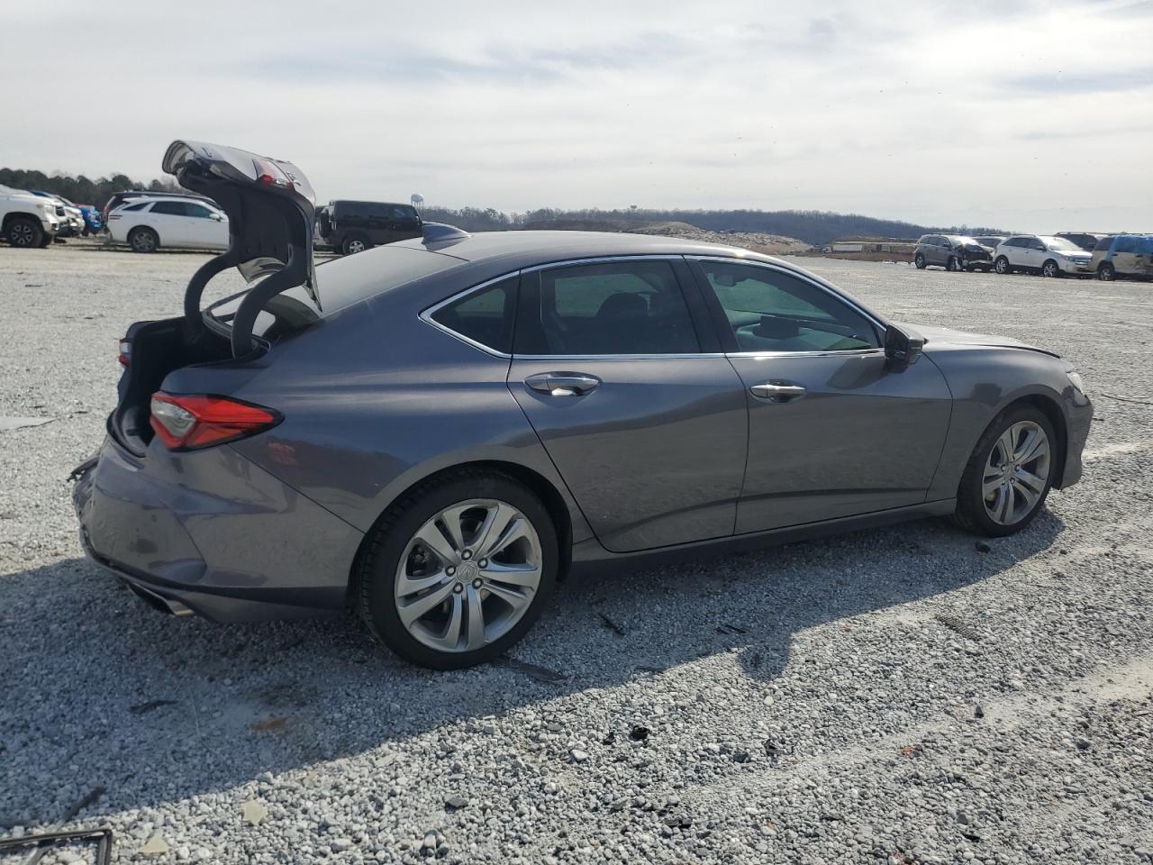 2021 Acura TLX VIN 19UUB6F47MA002693 Copart auction photo, rear end / front end damage thumbnail 3