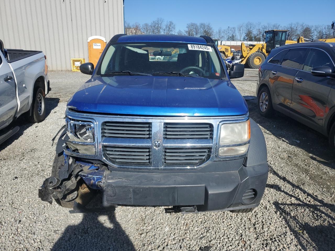 2007 Dodge Nitro VIN 1D8GU28K47W597408 Copart auction photo, front end damage thumbnail 5