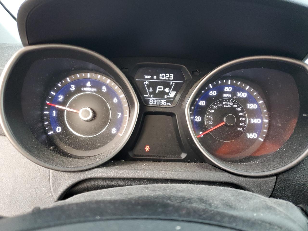 2016 Hyundai Elantra VIN 5NPDH4AE6GH670550 Copart auction photo, front end / side damage thumbnail 9