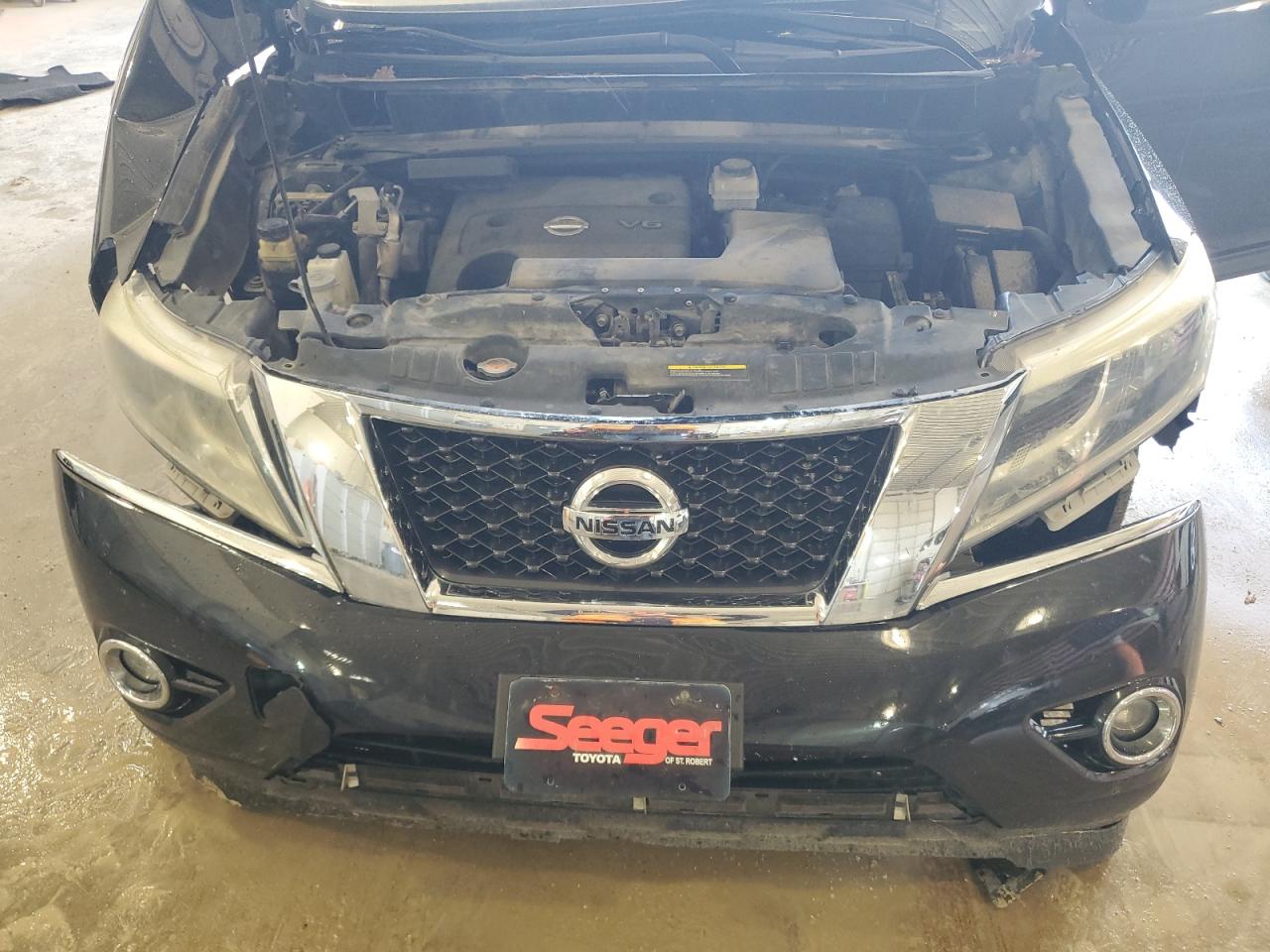 2015 Nissan Pathfinder VIN 5N1AR2MM7FC645962 Copart auction photo, front end / side damage thumbnail 12