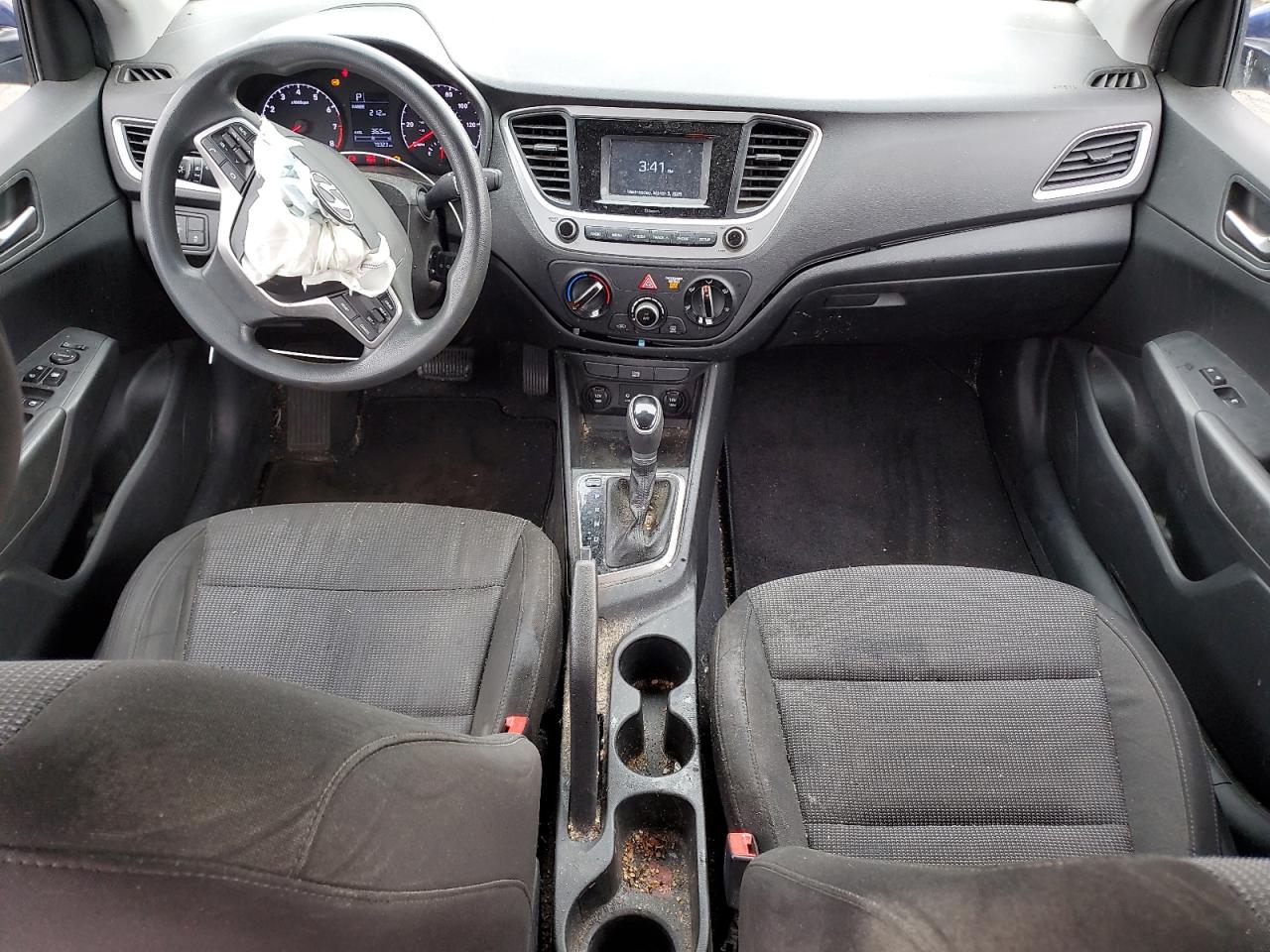 2019 Hyundai Accent VIN 3KPC24A33KE087250 Copart auction photo, front end / minor dent/scratches damage thumbnail 8