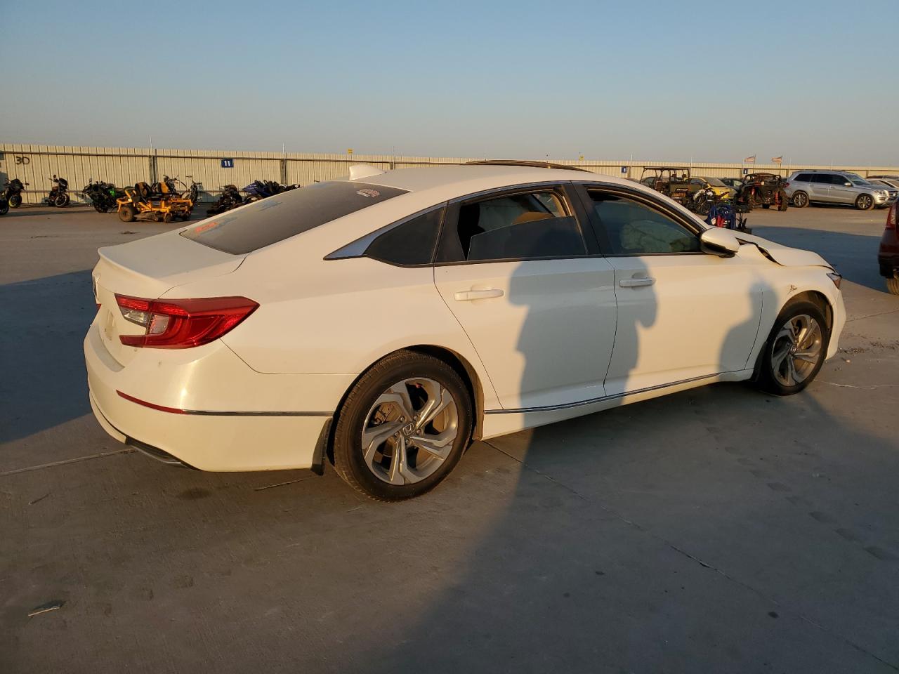 2018 Honda Accord VIN 1HGCV1F69JA103981 Copart auction photo, front end / hail damage thumbnail 3