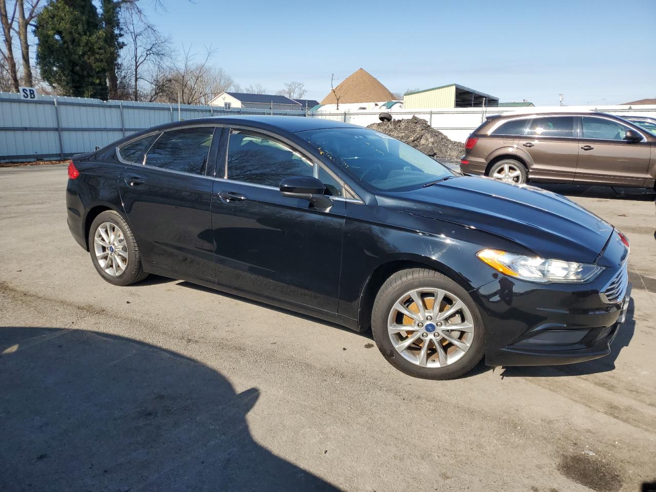 2017 Ford Fusion VIN 3FA6P0HD8HR269068 Copart auction photo, front end / side damage thumbnail 4