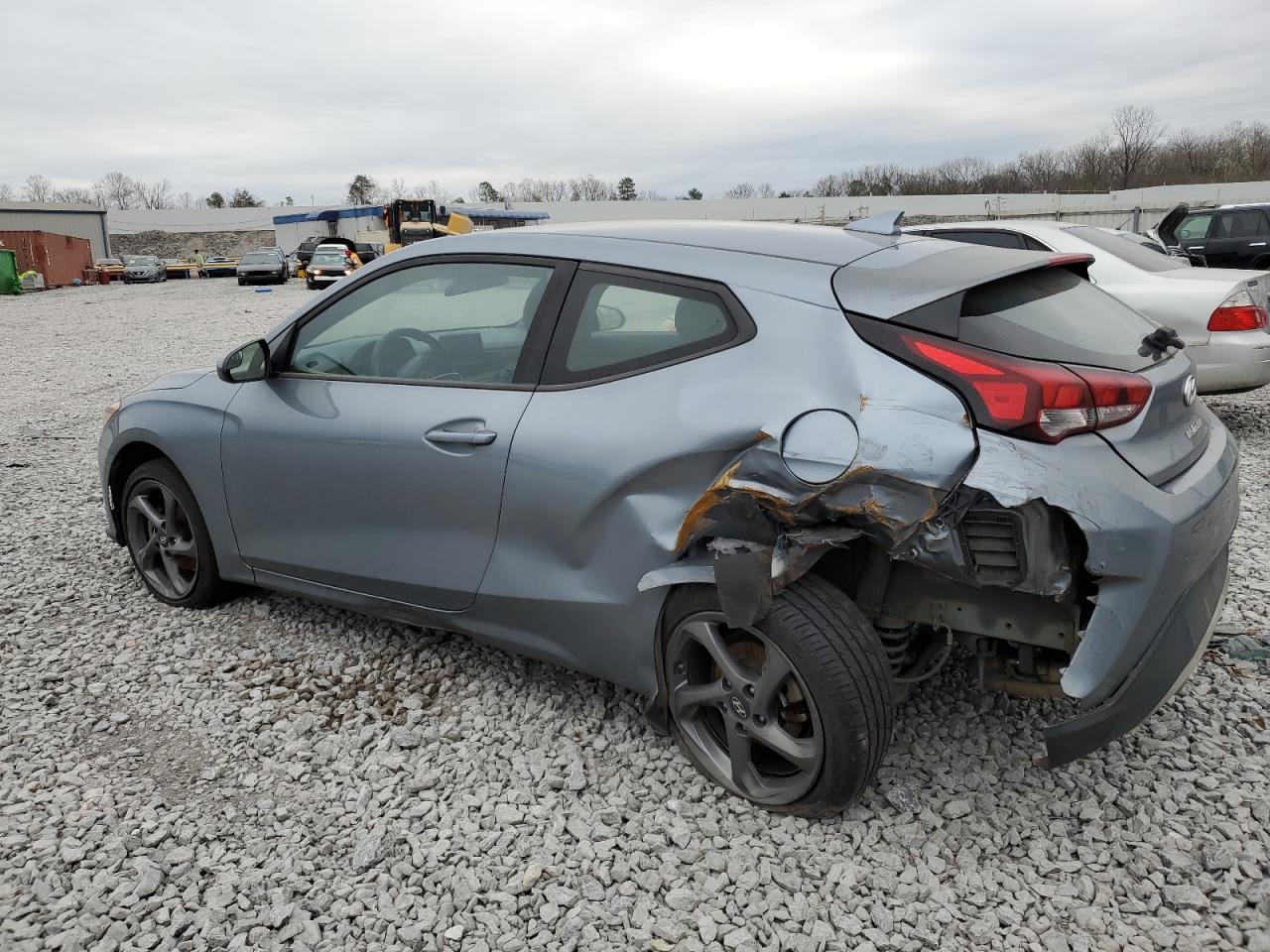 2019 Hyundai Veloster VIN KMHTG6AF8KU017005 Copart auction photo, rear end damage thumbnail 2