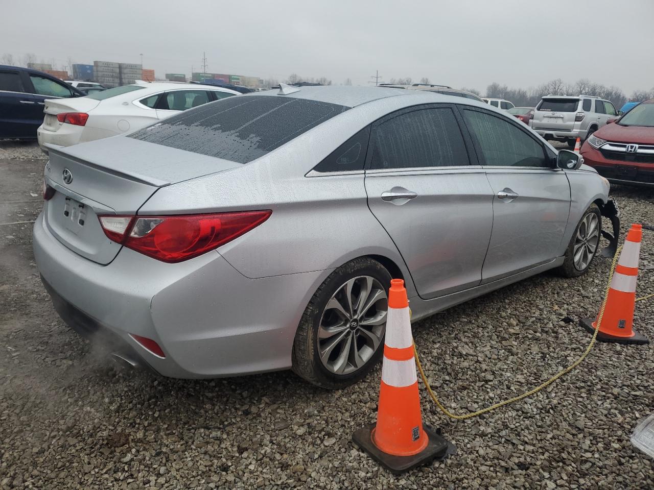 2014 Hyundai Sonata VIN 5NPEC4AC2EH873059 Copart auction photo, front end damage thumbnail 3