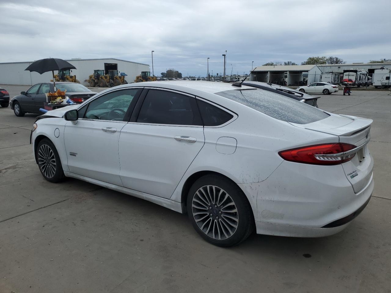 2017 Ford Fusion VIN 3FA6P0SUXHR350470 Copart auction photo, front end / side damage thumbnail 2