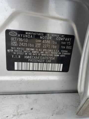 2013 Hyundai Sonata VIN KMHEC4A41DA097954 Copart auction photo, front end damage thumbnail 12