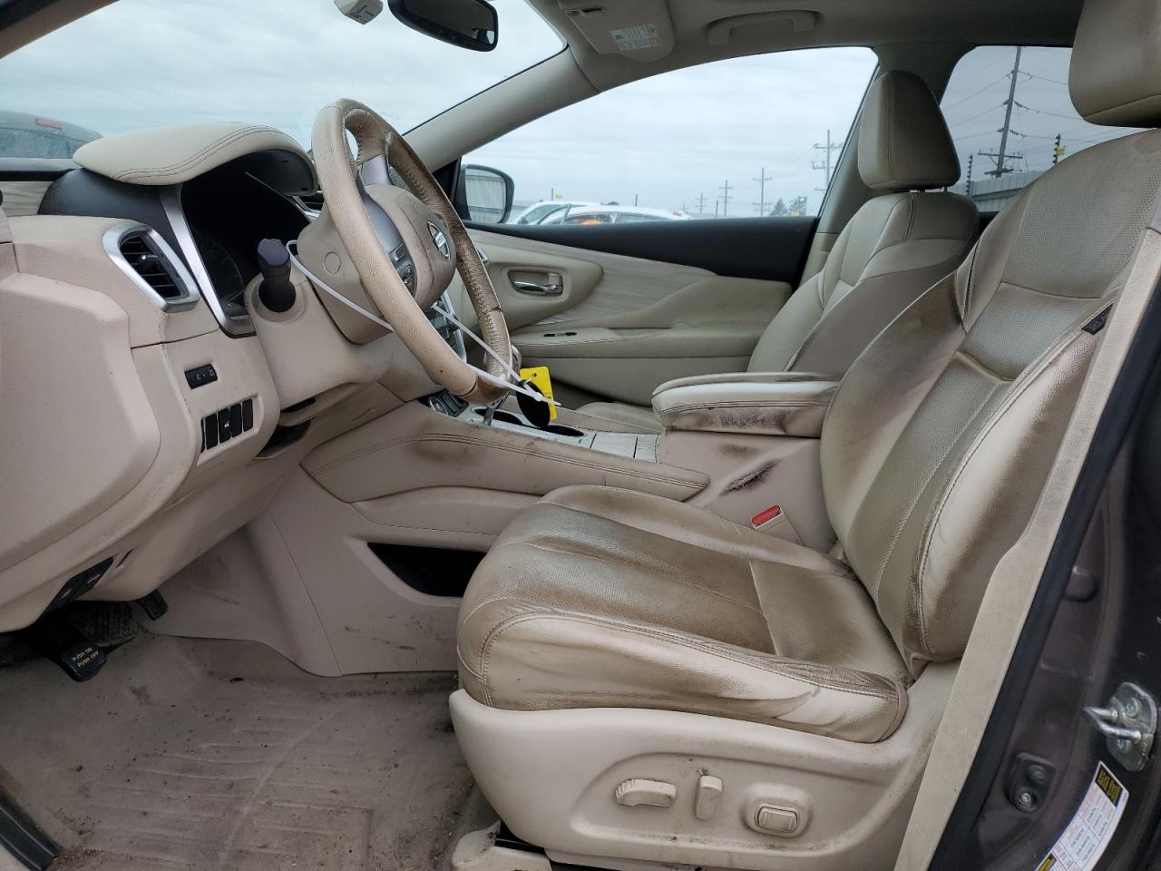2015 Nissan Murano VIN 5N1AZ2MH9FN238491 Copart auction photo, front end / side damage thumbnail 7