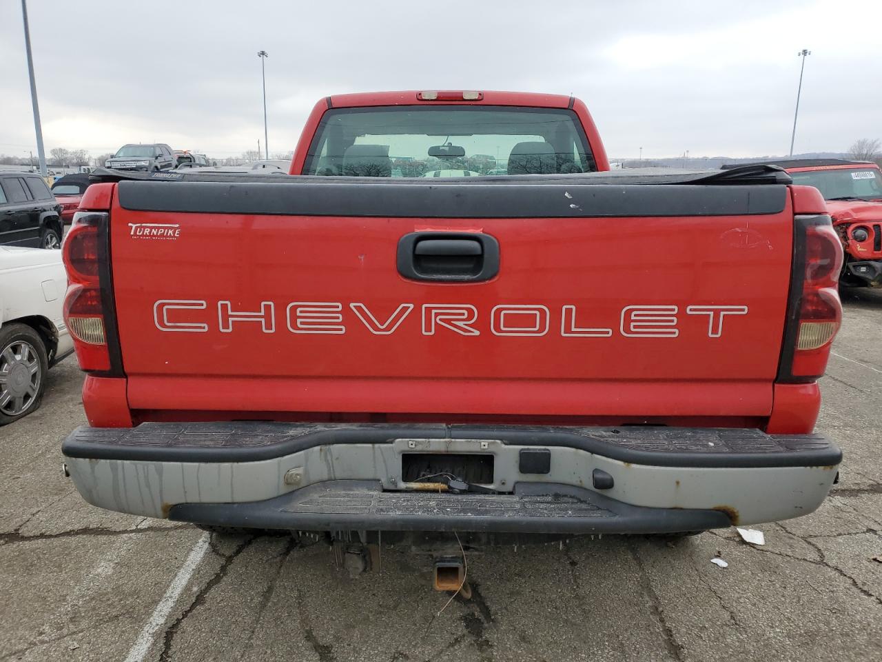 2007 Chevrolet Silverado VIN 1GCEK14XX7Z158395 Copart auction photo, front end / side damage thumbnail 6
