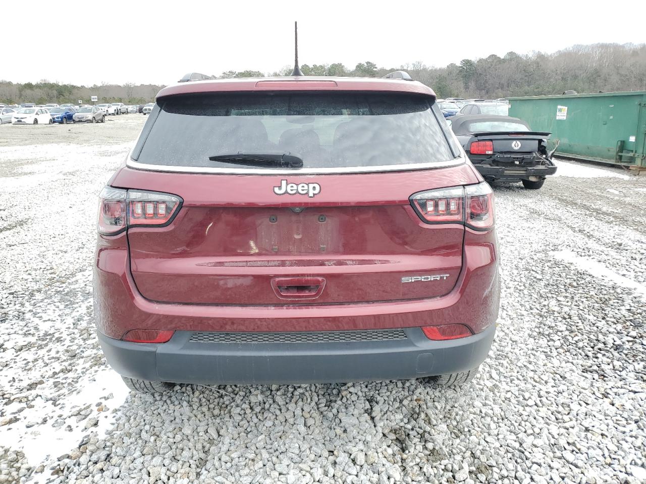 2021 Jeep Compass VIN 3C4NJCAB3MT573679 Copart auction photo, front end / side damage thumbnail 6