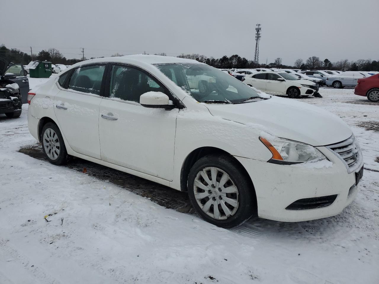 2014 Nissan Sentra VIN 3N1AB7APXEY338072 Copart auction photo, vandalism damage thumbnail 4