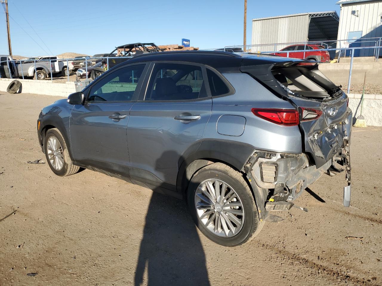 2020 Hyundai Kona VIN KM8K22AA6LU476302 Copart auction photo, rear end damage thumbnail 2