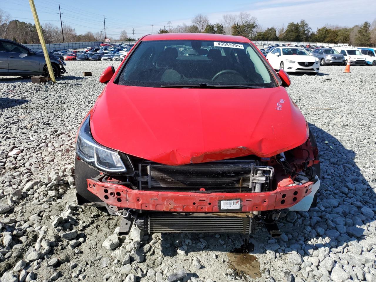 2019 Chevrolet Cruze VIN 1G1BJ5SM7K7104684 Copart auction photo, front end damage thumbnail 5
