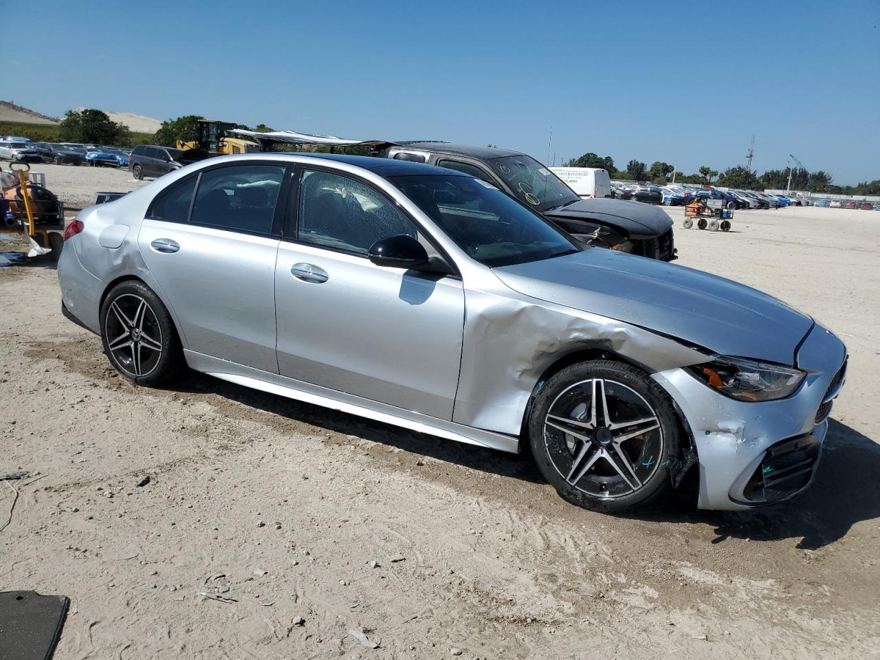 2023 Mercedes-Benz C-klasse VIN W1KAF4GB2PR145957 Copart auction photo, front end / rear end damage thumbnail 4