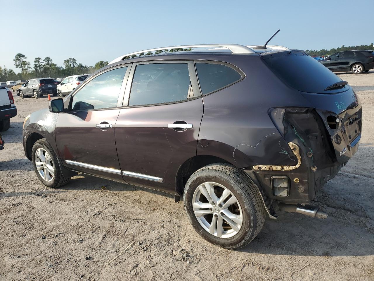 2013 Nissan Rogue VIN JN8AS5MT4DW034871 Copart auction photo, rear end damage thumbnail 2