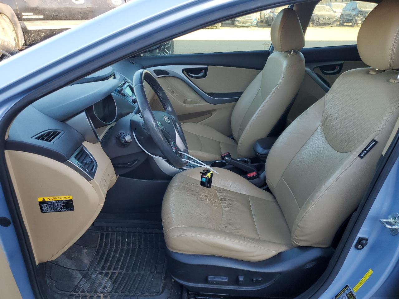 2013 Hyundai Elantra VIN KMHDH4AE7DU677648 Copart auction photo, front end damage thumbnail 7