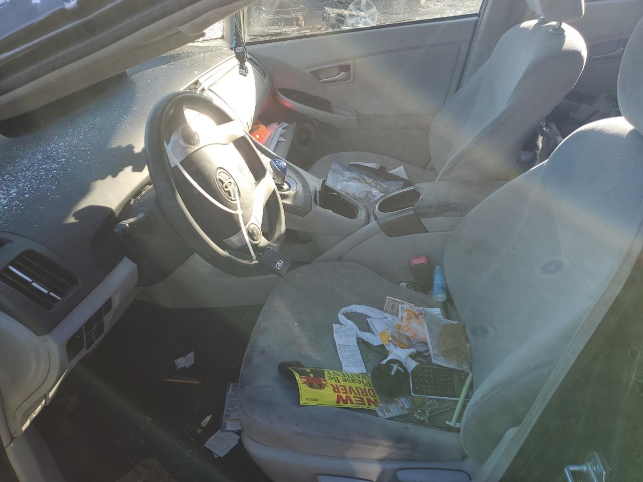 2012 Toyota Prius VIN JTDKN3DU3C1542233 Copart auction photo, all over damage thumbnail 7