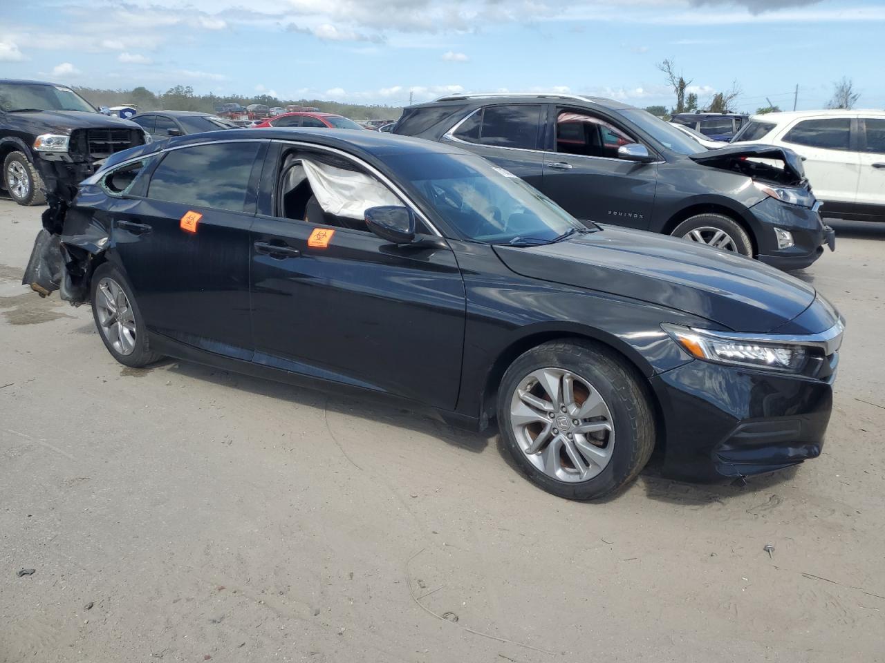 2019 Honda Accord VIN 1HGCV1F15KA132464 Copart auction photo, rear end / side damage thumbnail 4