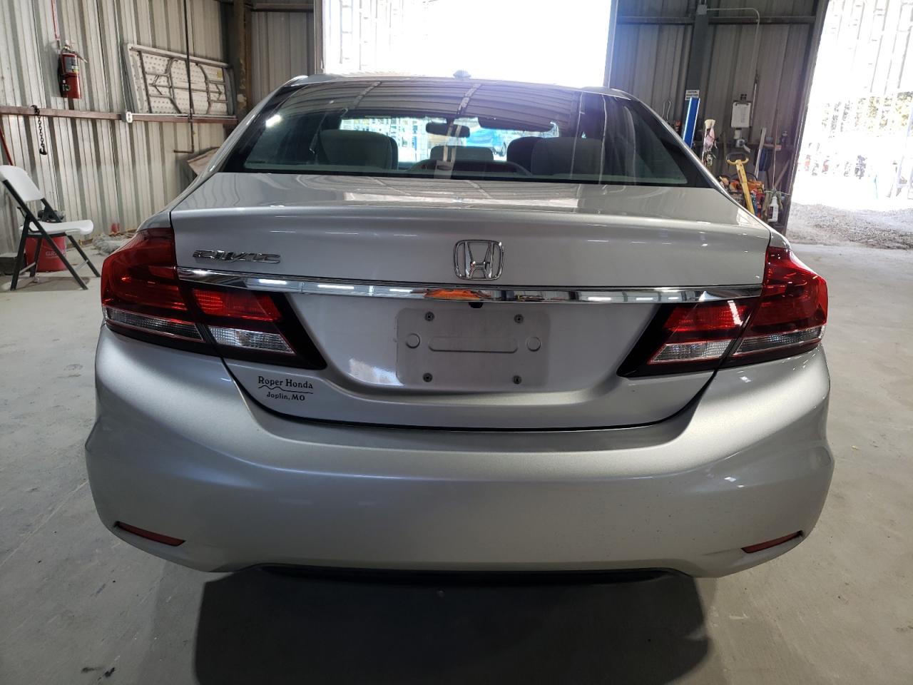 2013 Honda Civic VIN 19XFB2F85DE055182 Copart auction photo, front end / frame damage damage thumbnail 6