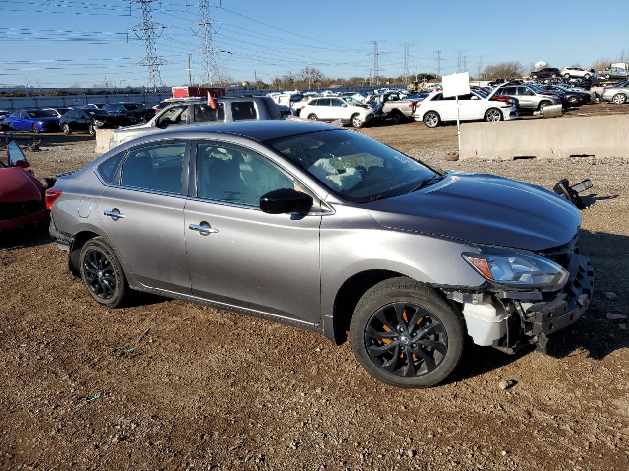 2018 Nissan Sentra VIN 3N1AB7AP7JY266113 Copart auction photo, front end damage thumbnail 4