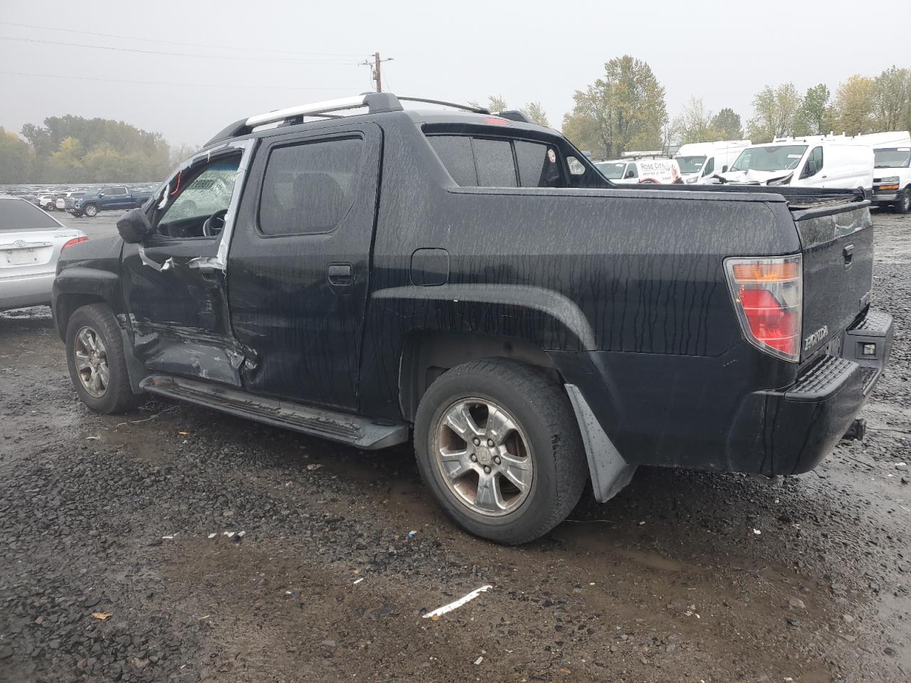 2007 Honda Ridgeline VIN 2HJYK16537H543608 Copart auction photo, side / rear end damage thumbnail 2