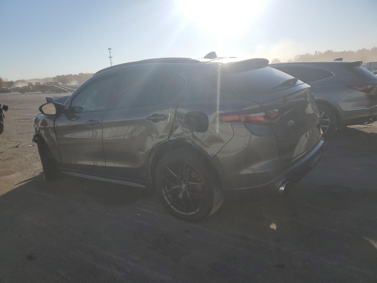 2021 Alfa Romeo Stelvio VIN ZASPAKBN0M7D11450 Copart auction photo, front end / side damage thumbnail 2