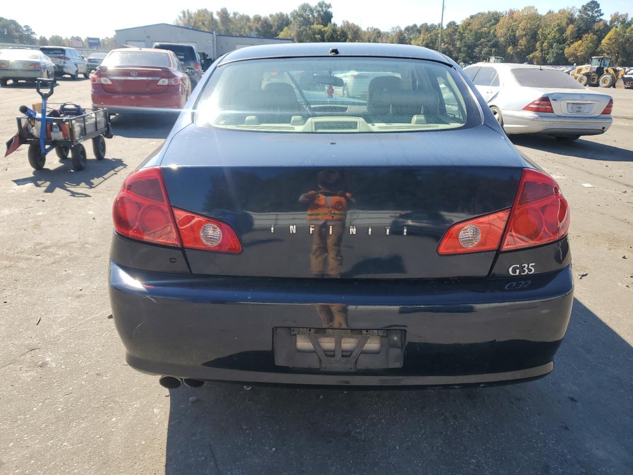 2006 Infiniti G VIN JNKCV51E36M505178 Copart auction photo, front end / rear end damage thumbnail 6