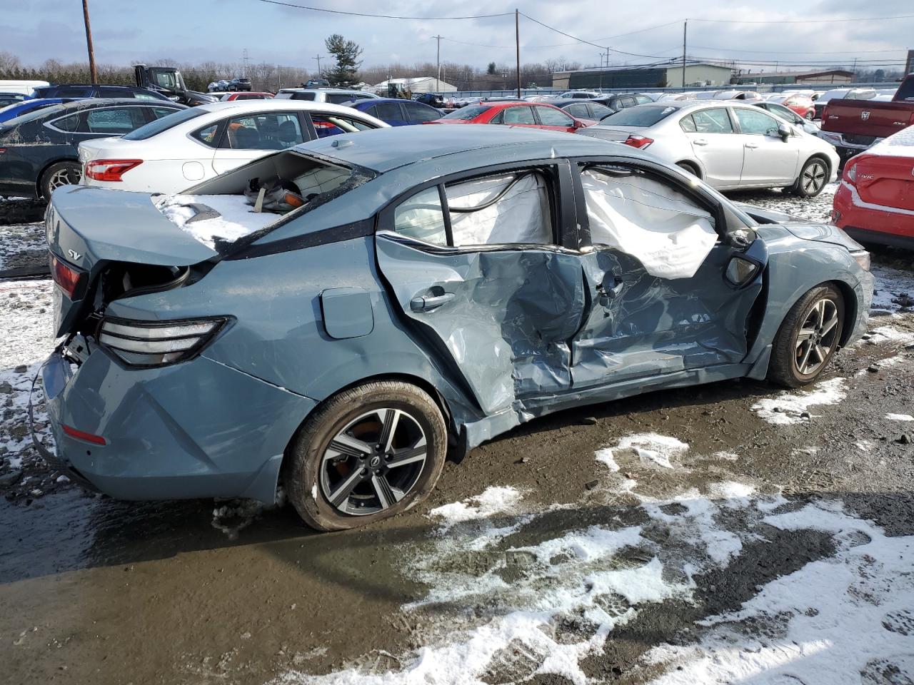 2024 Nissan Sentra VIN 3N1AB8CV3RY229279 Copart auction photo, side damage thumbnail 3