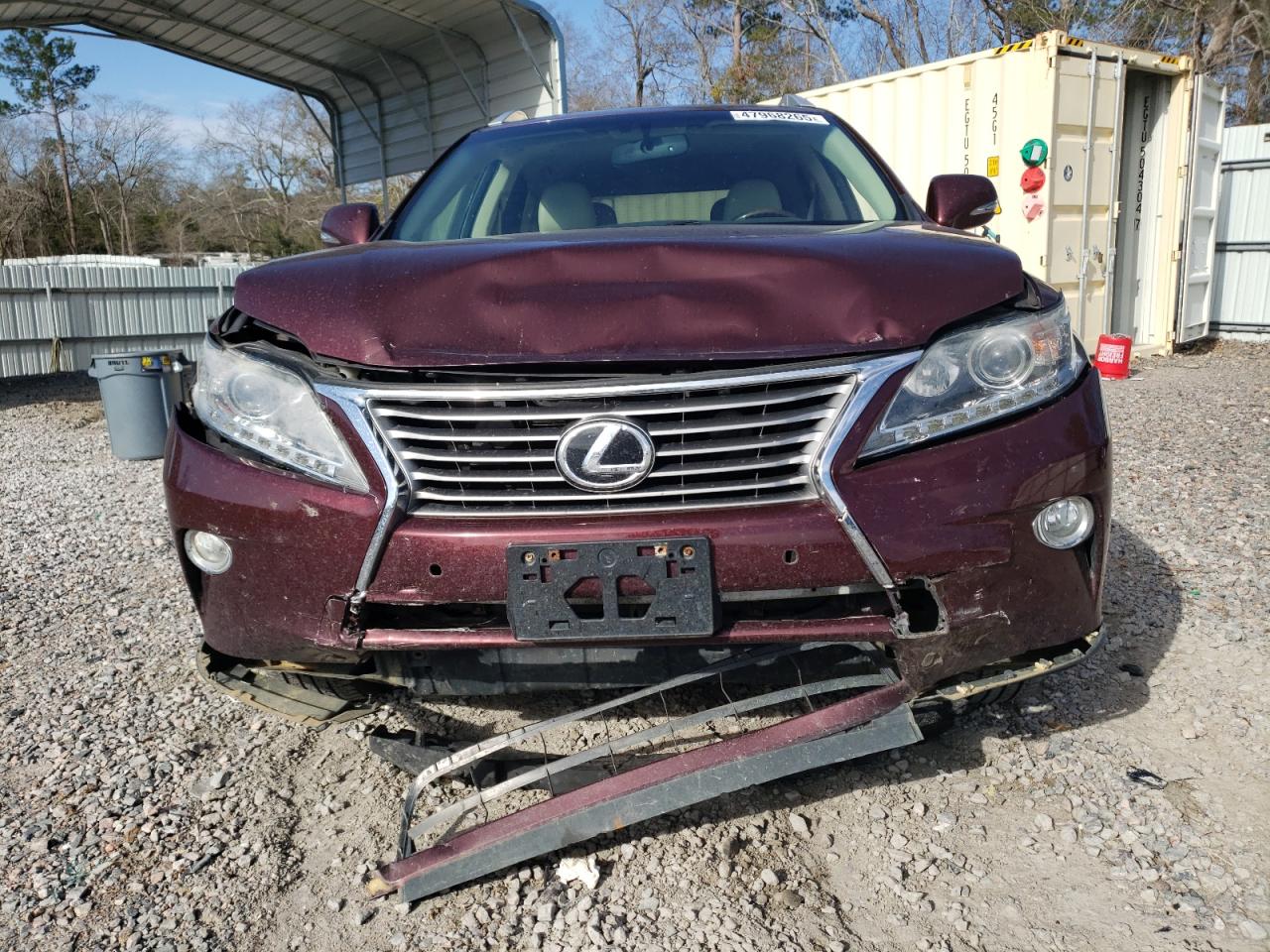 2014 Lexus RX VIN 2T2BK1BA8EC245362 Copart auction photo, front end damage thumbnail 5