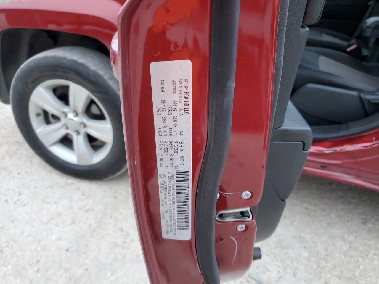 2017 Jeep Liberty (Patriot) VIN 1C4NJRBB1HD180230 Copart auction photo, side damage thumbnail 14