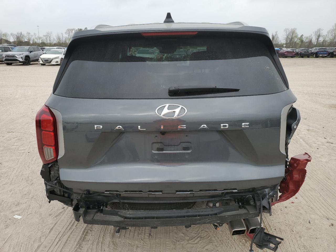 2023 Hyundai Palisade VIN KM8R44GE4PU611927 Copart auction photo, rear end / minor dent/scratches damage thumbnail 6