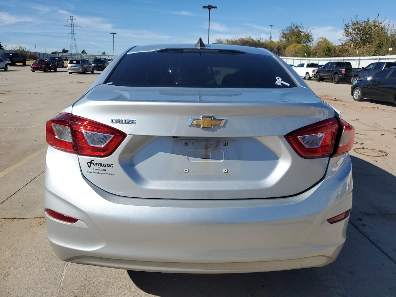 2019 Chevrolet Cruze VIN 1G1BC5SM7K7107630 Copart auction photo, side / rear end damage thumbnail 6